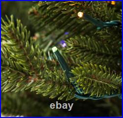 GE 7-ft Asheville Fir Pre-Lit Traditional Artificial Christmas Tree 500 LIGHTS