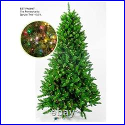 Garden Elements Penn Spruce Christmas Tree- 900 Multi-Colored Lights, 6.5