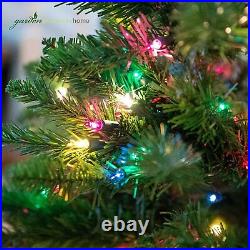 Garden Elements Penn Spruce Christmas Tree- 900 Multi-Colored Lights, 6.5