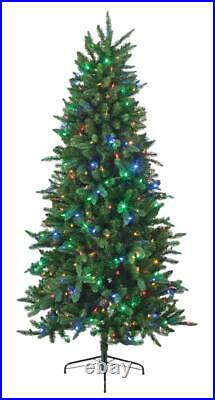 Good Tidings Spruce Artificial Christmas Tree, 400 LED Color Changing Lights, 7