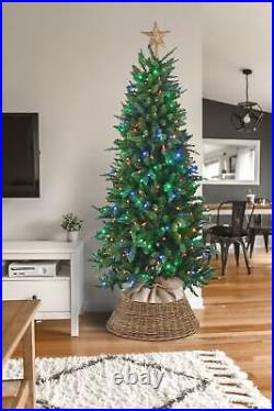 Good Tidings Spruce Artificial Christmas Tree, 400 LED Color Changing Lights, 7