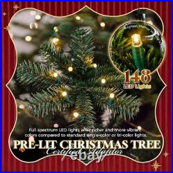 HOLLO STAR 4.5ft Prelit Pencil Christmas Tree, RGBW Lights, App Control
