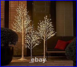 Hairui Lighted Birch Tree 8FT 240 Warm White Lights, White Twig Tree with Lights Hairui Lighted Birch Tree 8FT 240 Warm White Lights, White Twig Tree with Lights