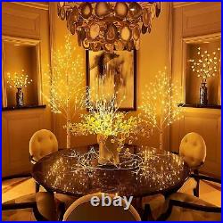 Hairui Lighted Birch Tree 8FT 240 Warm White Lights, White Twig Tree with Lights Hairui Lighted Birch Tree 8FT 240 Warm White Lights, White Twig Tree with Lights