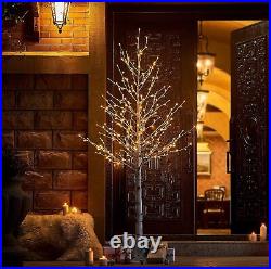 Hairui Lighted Birch Tree 8FT 240 Warm White Lights, White Twig Tree with Lights Hairui Lighted Birch Tree 8FT 240 Warm White Lights, White Twig Tree with Lights