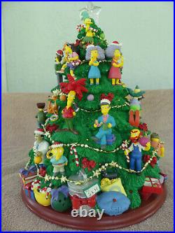 Hamilton Collection Simpsons Lighted Christmas Tree Display New Works
