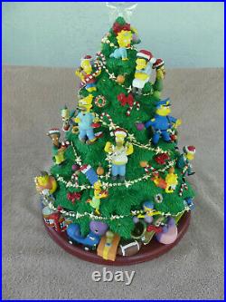 Hamilton Collection Simpsons Lighted Christmas Tree Display New Works