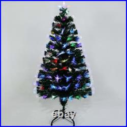 Himaly 4/5/6FT Christmas Tree 7-color Optical Fiber Artificial Xmas Decoration