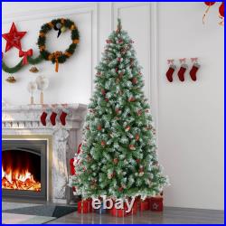 Hinged Christmas Tree with PVC Branch Tips and Warm White LED Lights Hinged Christmas Tree with PVC Branch Tips and Warm White LED Lights