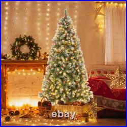 Hinged Christmas Tree with PVC Branch Tips and Warm White LED Lights Hinged Christmas Tree with PVC Branch Tips and Warm White LED Lights