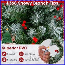 Hinged Christmas Tree with PVC Branch Tips and Warm White LED Lights Hinged Christmas Tree with PVC Branch Tips and Warm White LED Lights