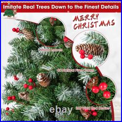 Hinged Christmas Tree with PVC Branch Tips and Warm White LED Lights Hinged Christmas Tree with PVC Branch Tips and Warm White LED Lights