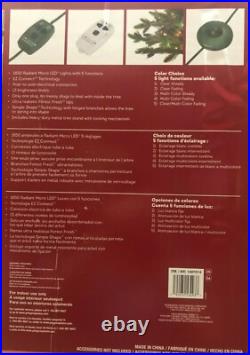 Holiday 7.5' Pre-Lit Artificial Christmas Tree 1850 Micro LEDs