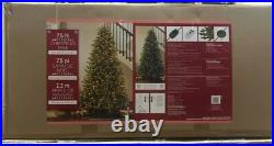 Holiday 7.5' Pre-Lit Artificial Christmas Tree 1850 Micro LEDs