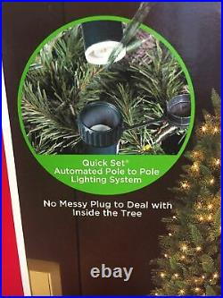 Holiday Time 12 Pre Lit Williams Slim Quick Set Pine Clear Lights 5 Diameter
