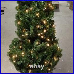 Holiday Time 7' Pre-lit Clear Lights Brinkley Pine Quick set Christmas Tree