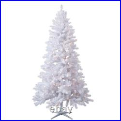 Holiday Time Christmas Tree 7ft Pre-Lit White Duncan Fir Color Changing New
