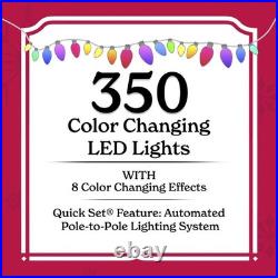 Holiday Time Christmas Tree 7ft Pre-Lit White Duncan Fir Color Changing New