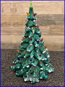 Holland Mold 16 Ceramic Snow Tipped Christmas Tree NO BASE