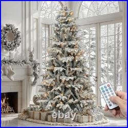 Home 7.5 ft Pre-Lit Grand Duchess Fir Christmas Tree