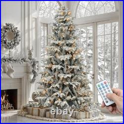 Home 7.5 ft Pre-Lit Grand Duchess Fir Christmas Tree