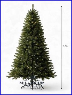 Home Acccents Holiday 6.5 ft. Festive Pine LED Pre-Lit Artificial Christmas Tree