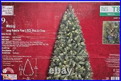 Home Accents 9 ft. Pre-Lit LED Wesley Pine Xmas Tree 650 Color Changing Lights