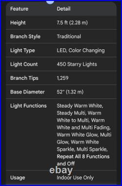 Home Accents Holiday 7.5 Ft. Maysville Pine LED Artificial Christmas Tree