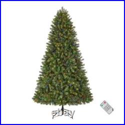 Home Accents Holiday Barbour White Spruce 7.5-foot Pre-Lit LED Christmas Tree