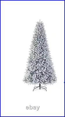 Home Accents Holiday Starry Night Flocked Frasier Fir 9-ft LED Christmas Tree