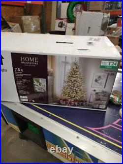 Home Decorators 7.5 ft. Kenwood Fraser Fir Flocked LED Pre-Lit Christmas Tree