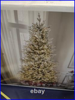 Home Decorators 7.5 ft. Kenwood Fraser Fir Flocked LED Pre-Lit Christmas Tree