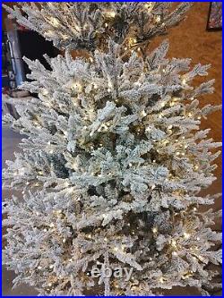 Home Decorators 7.5 ft. Kenwood Fraser Fir Flocked LED Pre-Lit Christmas Tree