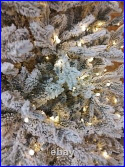 Home Decorators 7.5 ft. Kenwood Fraser Fir Flocked LED Pre-Lit Christmas Tree