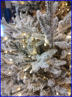 Home Decorators 7.5 ft. Kenwood Fraser Fir Flocked LED Pre-Lit Christmas Tree