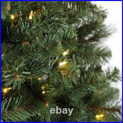 Home Heritage 12' Cascade Cashmere Quick Set Christmas Tree with Changing Lights