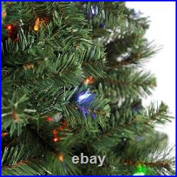 Home Heritage 12' Cascade Cashmere Quick Set Christmas Tree with Changing Lights