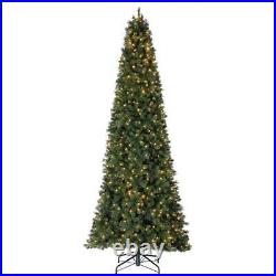 Home Heritage 12' Cascade Cashmere Quick Set Christmas Tree with Lights (Open Box)
