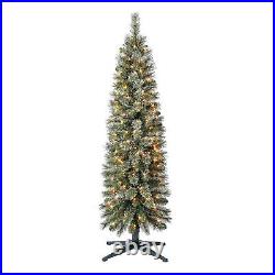 Home Heritage 5 Ft Pre Lit Stanley Cashmere Christmas Tree with Lights (Open Box)