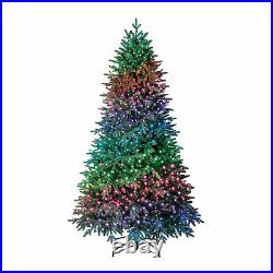 Home Heritage 7.5 Foot Quick Set Spruce Prelit Tree with Twinkly Lights (Open Box)