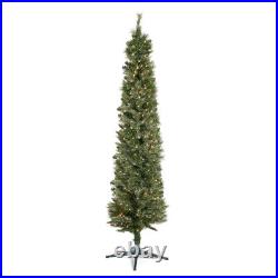 Home Heritage Stanley 7' Pine Artificial Christmas Tree, PreLit 350 Clear Lights
