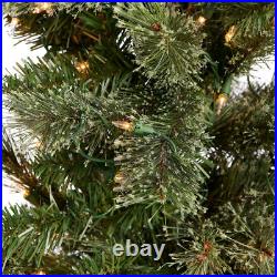 Home Heritage Stanley 7' Pine Artificial Christmas Tree, PreLit 350 Clear Lights