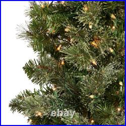 Home Heritage Stanley 7' Pine Artificial Christmas Tree, PreLit 350 Clear Lights