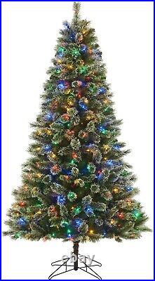 Honeywell 6.5 ft Cashmere Pre-Lit Artificial Christmas Tree Multi-Color Lights