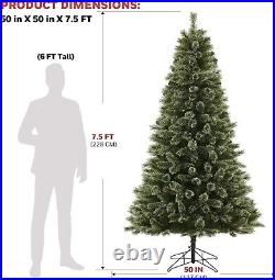 Honeywell 6.5 ft Cashmere Pre-Lit Artificial Christmas Tree Multi-Color Lights