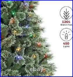 Honeywell 6.5 ft Cashmere Pre-Lit Artificial Christmas Tree Multi-Color Lights