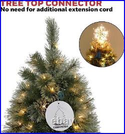 Honeywell 6.5 ft Cashmere Pre-Lit Artificial Christmas Tree Multi-Color Lights