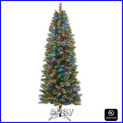 Honeywell 7 ft Cashmere Pre-Lit Artificial Christmas Tree Multi-Color Lights