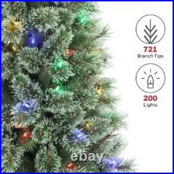 Honeywell 7 ft Cashmere Pre-Lit Artificial Christmas Tree Multi-Color Lights