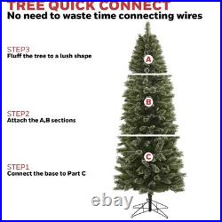 Honeywell 7 ft Cashmere Pre-Lit Artificial Christmas Tree Multi-Color Lights